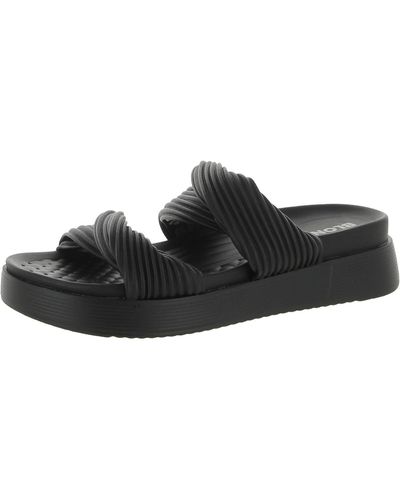 Blondo Cadee Open Toe Slip On Platform Sandals - Black