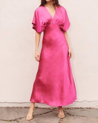 Dress Forum Satin Maxi Dress - Pink