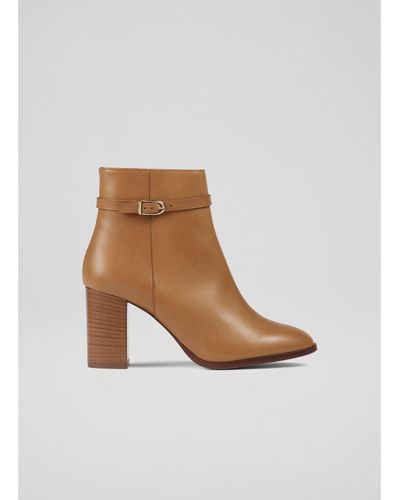 LK Bennett Bryony Ankle Boots - Brown