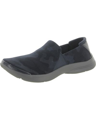 Bzees Pizazz Metallic Comfort Slip-on Sneakers - Blue