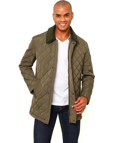 VELLAPAIS Drelux Quilted Jacket - Green