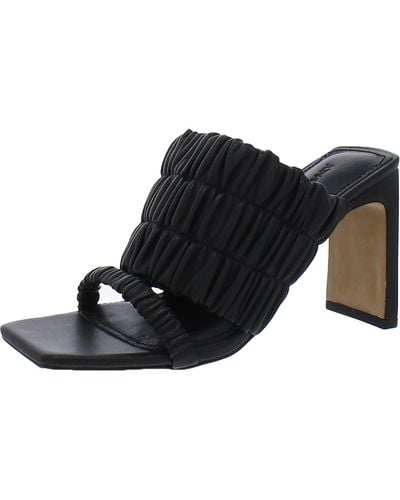 Jonathan Simkhai Felix Elastic Leather Slip On Mules - Black