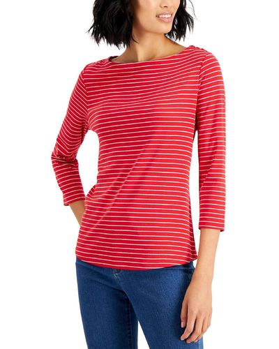 Charter Club Women's 3/4-Sleeve Midi Dress (Small, Ravishing Red)