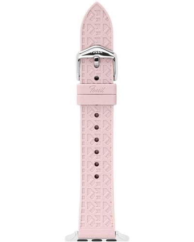Fossil 38mm/40mm/41mm Silicone Band For Apple Watch - Pink