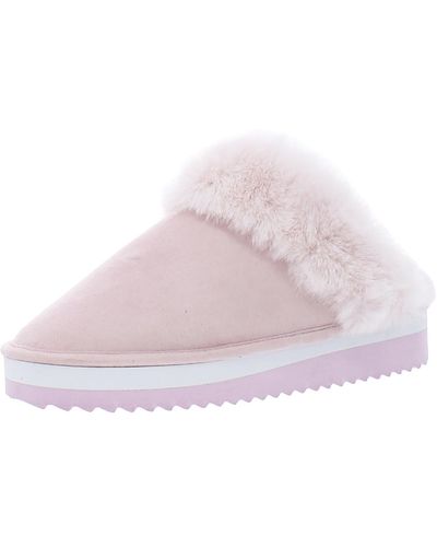 Circus by Sam Edelman Eliza Faux Fur Lined Cozy Scuff Slippers - Pink