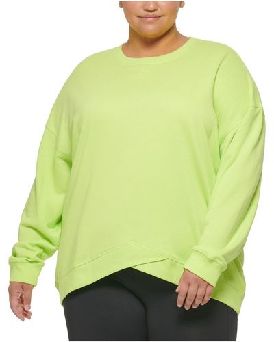 Calvin Klein Plus Terry Cozy Sweatshirt - Green