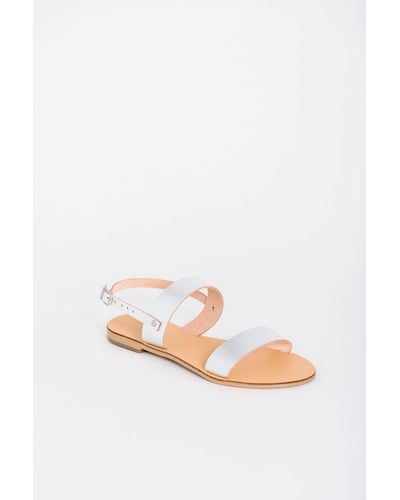 Kayu Rhodes Vegetable Tanned Leather Sandal - White