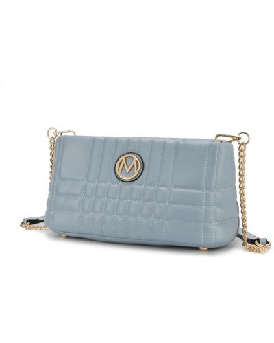 MKF Collection by Mia K Giada Vegan Leather 's Shoulder Handbag - Blue