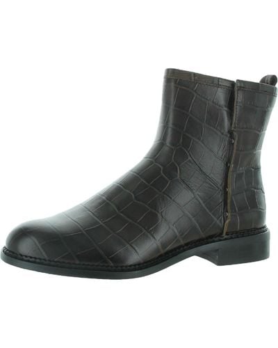 Franco Sarto Hixton Leather Ankle Booties - Black