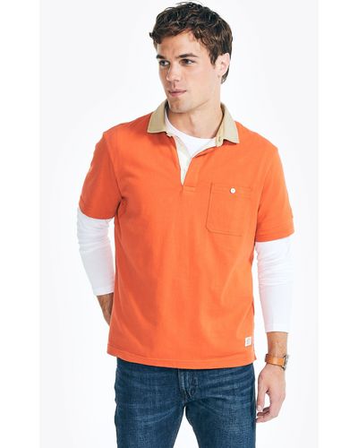 Nautica Jeans Co. Classic Fit Polo - Orange
