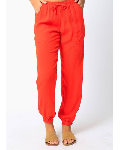 Olivaceous Beach Pants - Red