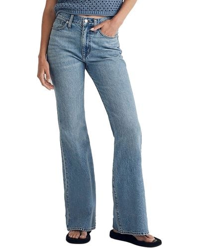 Madewell High-rise baggy Flared Jeans - Blue