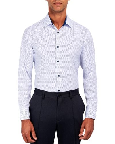 Con.struct Slim Fit Cooling Dress Shirt - White