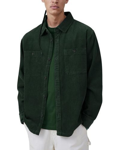 Cotton On Corduroy Heavy Shirt Jacket - Green