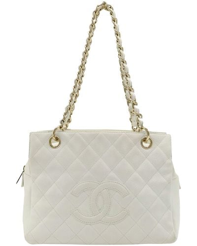 Chanel Shopping Leather Shoulder Bag (pre-owned) - Metallic