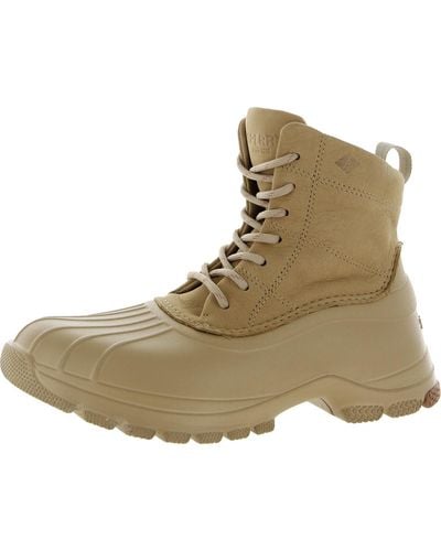 Sperry Top-Sider Duck Float Ankle Outdoors Rain Boots - Natural