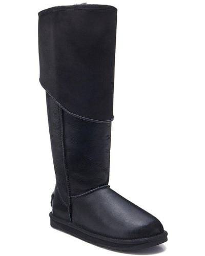 Australia Luxe Slouch Leather Boot - Blue