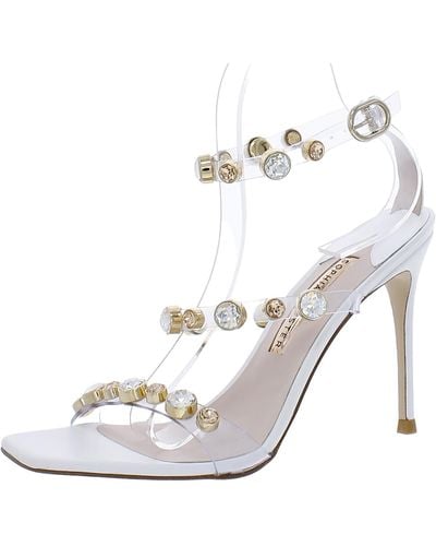 Sophia Webster Rosalind Leather Ankle Strap Heels - White