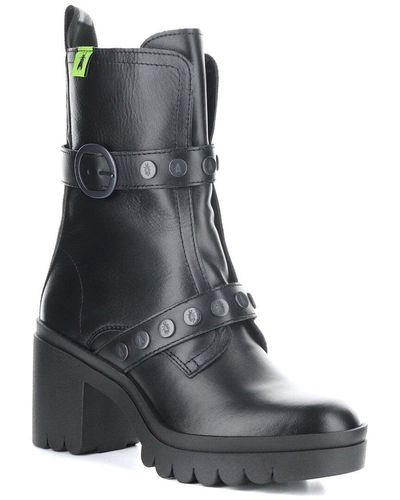 Fly London Tama Leather Boot - Black