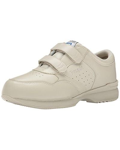 Propet Life Walker Leather Athletic Walking Shoes - White