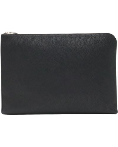 Louis Vuitton Pochette Jour Leather Clutch Bag (pre-owned) - Black