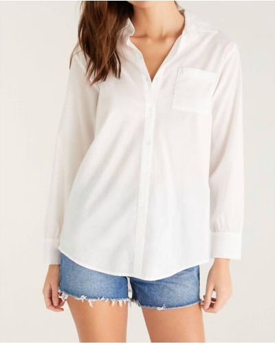 Z Supply Poolside Button Up Shirt - White