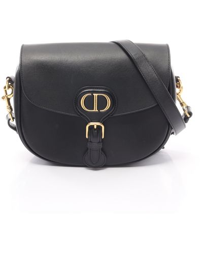 Dior Dior Bobby Bag Medium Shoulder Bag Leather - Black