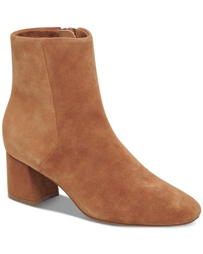 Aqua College Echo Suede Ankle Booties - Brown
