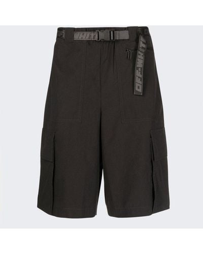 Off-White c/o Virgil Abloh Industrial Cargo Shorts - Gray