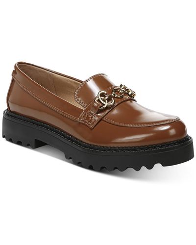 Circus by Sam Edelman Patent Flat Loafers - Brown