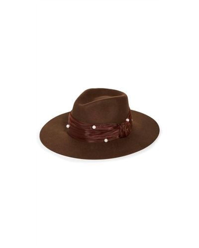 Lele Sadoughi Wool Rancher Hat - Brown