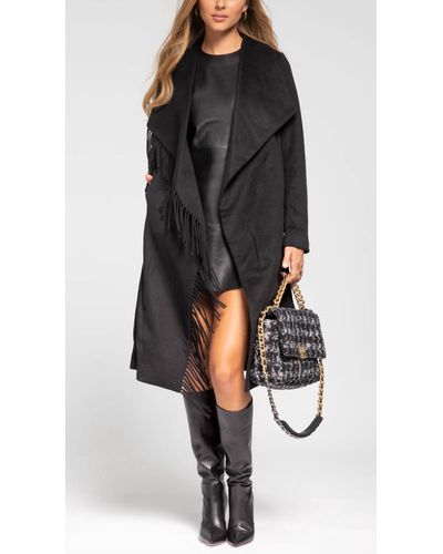 Black MILLY Coats for Women | Lyst