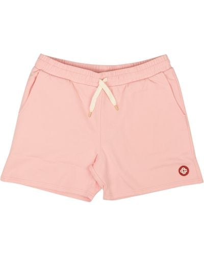 Casablanca Cotton Monogram Logo Patch Shorts - Pink