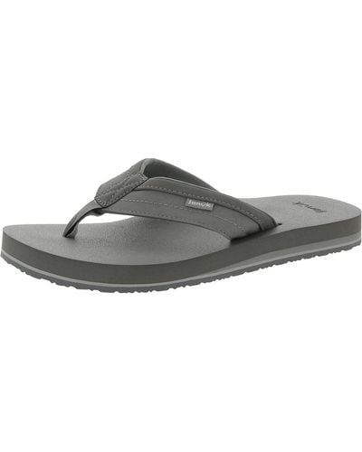 Sanuk ziggy Slip On Water Resistant Thong Sandals - Gray
