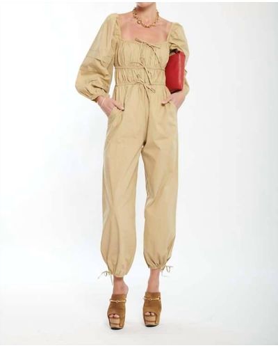 Ulla Johnson Amalie Jumpsuit - Natural