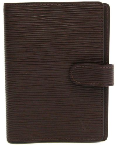 Louis Vuitton Agenda Pm Leather Wallet (pre-owned) - Brown