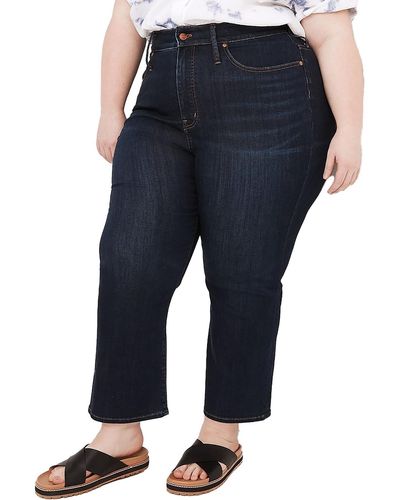 Madewell Plus Curvy Cropped Jeans - Blue