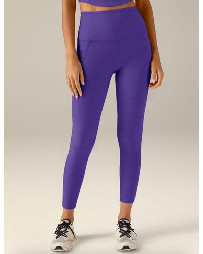 Beyond Yoga Spacedye Out Of Pocket High Waisted Midi legging - Purple