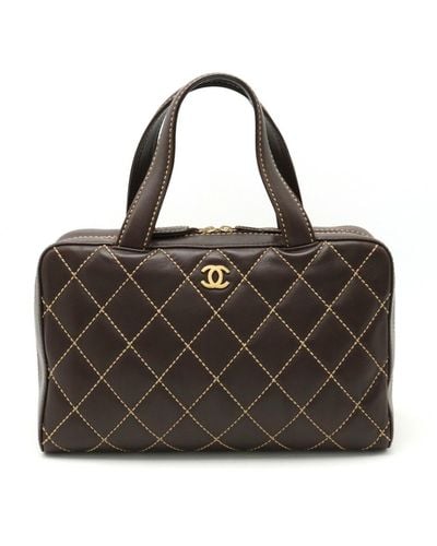 Chanel Leather Shopper Bag (pre-owned) - Black