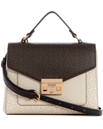 Guess Factory Marlo Logo Top Handle Crossbody - Multicolor