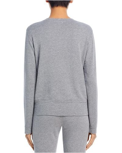 Monrow Heathered Rayon Sweatshirt - Gray