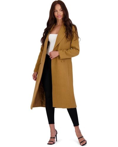 Avec Les Filles Wool Blend Double-breasted Wool Coat - Brown