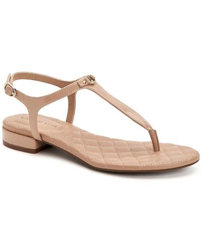 Charter Club Carinna Metallic Quilted T-strap Sandals