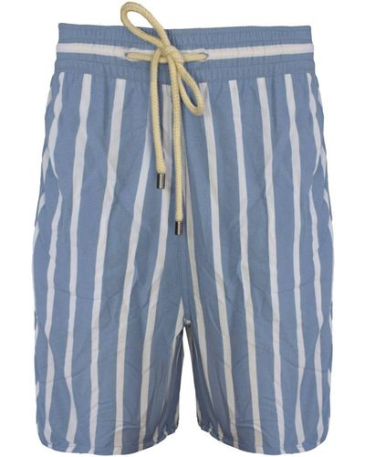 Solid & Striped Men The Classic Drawstrings Swim Shorts Trunks - Blue