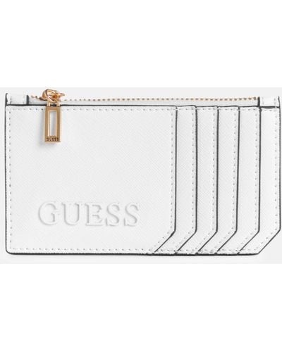 Guess Factory Copper Hill Card Case - White