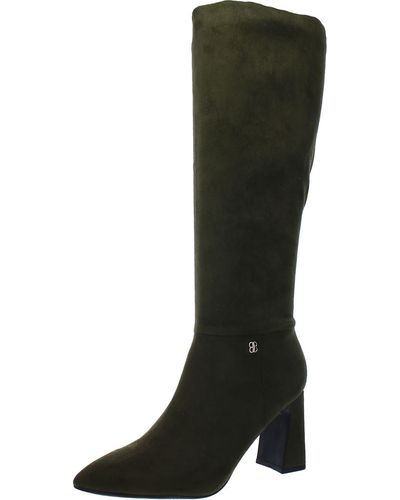 Bandolino Kyla2 Faux Suede Pointed Toe Knee-high Boots - Black