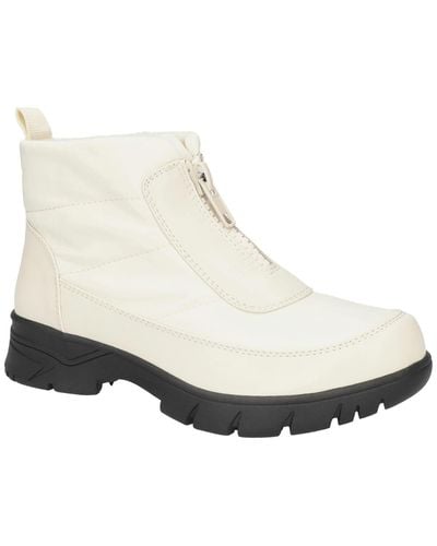 Easy Street Nyky Faux Leather Cozy Winter & Snow Boots - White