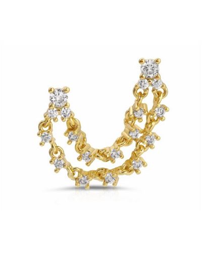 Joy Dravecky Jewelry Ava Double Stud - Metallic