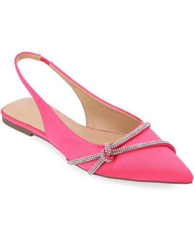 Journee Collection Collection Rebbel Flats - Pink