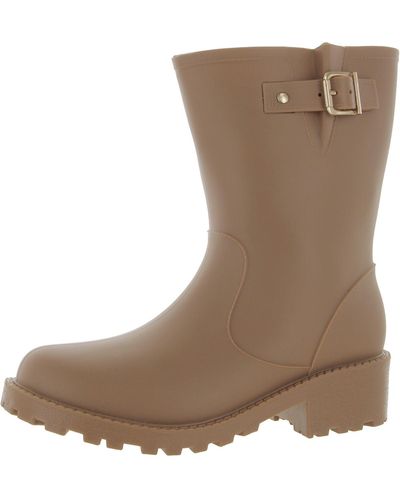 Style & Co. Booties Wellies Ankle Boots - Brown